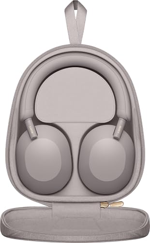 Image of Sony WH-1000XM5 Hard Case Premium Noise Cancelling Wireless Over-Ear Headphones, Bluetooth, Clear Call Quality, Hi-Res Audio, Up to 30hr Battery Life, Includes Hard Case, iOS & Android - Smoky Pink