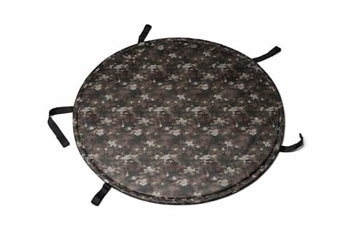 Image of Insulated Water Tank Cover for Overhead Tanks Aluminium Foil Bubble Insulation Heat & Cold Protection Waterproof Fabric UV Resistant Buckle Straps 500-2000 L (FOREST CAMOUFLAGE, 1500 LTR)