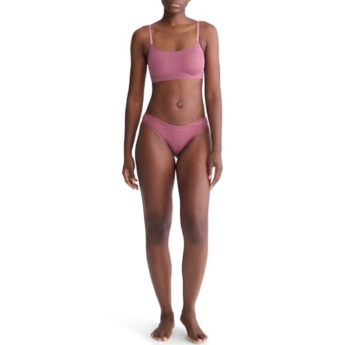 Image of Calvin Klein Women's Invisibles Comfort Seamless Adjustable Skinny Strap Bralette Bra