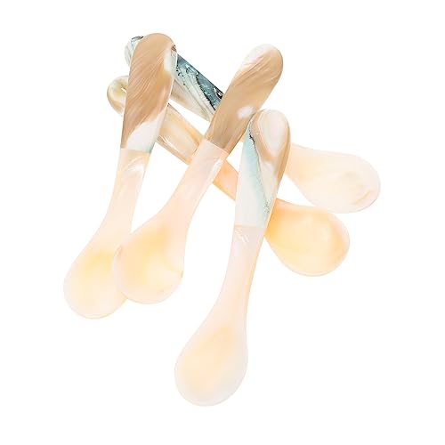 UTHCLO Unique Design 5pcs Shell Spoons Perfect for Dessert Caviar Serving Coffee Stirring