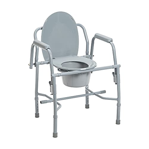 Drive Medical K. D. Deluxe Steel Drop-Arm Commode (Tool Free) #TOP5