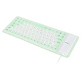 【Touches silencieuses】- Profitez du silence de votre travail avec notre clavier en silicone sans fil. Avec une conception parfaite de 85 touches, obtenez une ambiance calme lors de la frappe, vous offrant un fonctionnement fluide et sans bruit sans déranger votre environnement.