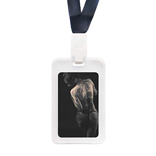 Étui rigide transparent anti rayure pour carte de crédit tattoo nude