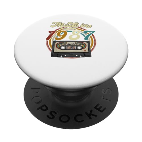 1987 Vintage Cumpleaños Retro Edición Limitada Hombres Mujer PopSockets PopGrip Intercambiable