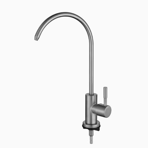 Robinet d'évier de cuisine en acier inoxydable pour eau filtrée pure avec raccord 1/4 pouce