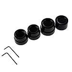 HDBUBALUS-Front-Rear-Axle-Nut-Covers-Axle-Caps-Fit-for-Harley-Sportster-XL-1200-Dyna-Softail-Fat-Boy-Touring-Street-Road-Electra-Tri-Glide-4-pcs-Black