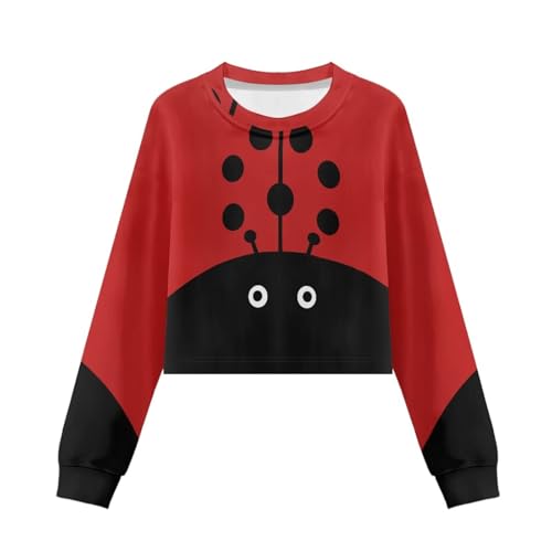 Kids Crop Tops Girls Long Sleeve Shirts Crewneck Sweatshirts Fall Fashion Shirts2