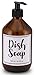 Lifestyle Lover Seifenspender 500ml aus Braunglas, Bernsteinfarben für Seife, Spülmittel, Spüli Braun Glas, Dish Soap 500ml