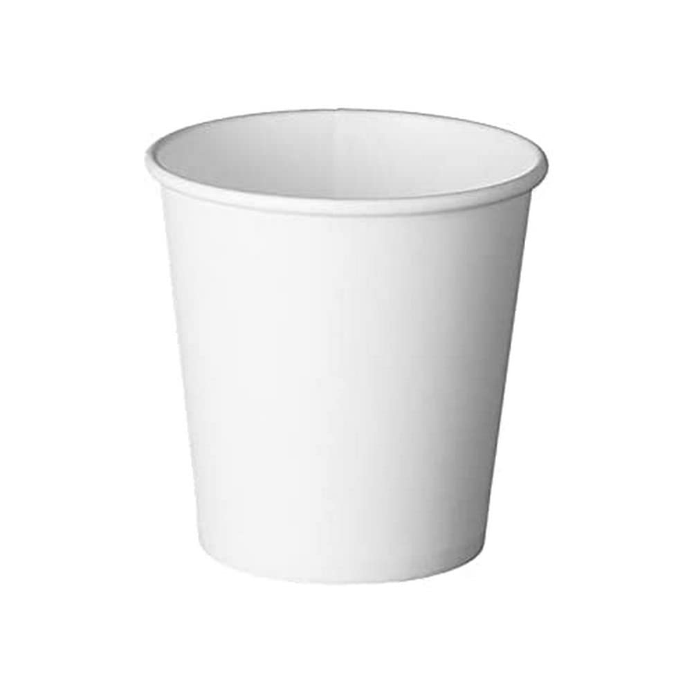 Vasos para Café de Cartón Blanco 1000 uds de 240 ml (8oz) Tazas de Papel de Alta Densidad para Bebidas Calientes Lavables y Reusables