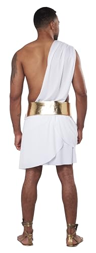 California Costumes, Cupid Toga For Men, Men's Small/Medium, White/Gold3
