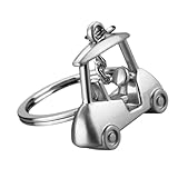 Luwecf Llavero de Golf Elegante para Entusiastas Del Deporte, argén, universal