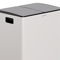 Ordnungshüter Kitchen Bin 50L with Drawer White 50 Ltr | White