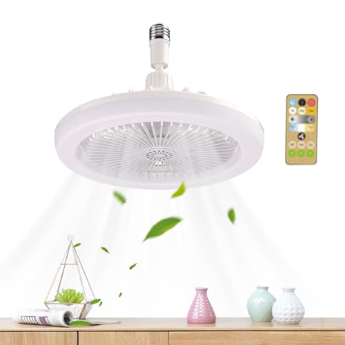 Genérico Ventilador de Techo con Luz | Montaje Techo Con Ventilador - Compartimento para Aromaterapia Accesorios Frescos para Salón Cocina Guardería