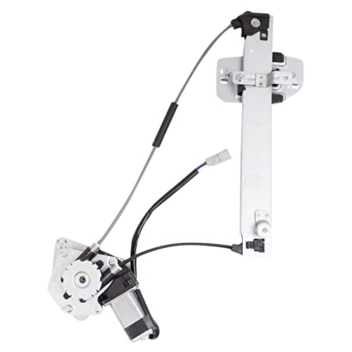 Image of TRQ Rear Passenger Side Power Window Motor and Regulator Assembly Power Compatible with 1992-1995 Honda Civic Sedan