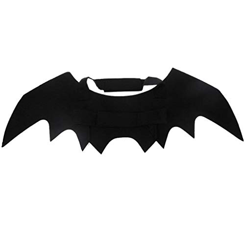 U-M-Halloween-Kostuem-Katze-Fledermausfluegel-fuer-Welpen-Kostuem-Dekoration-bezaubernd-Qualitaet-und-praktisch
