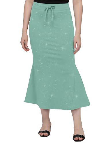 Image of Mehrang Stretchable Shimmer Saree Shapewear Petticoat for Women, Skirts for Women,Shape Wear Dress for Saree
