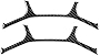 ITrims for Toyota Supra A90 2019-2022 Car Accessories Interior Seat Headrest Cover Trim Car Styling Decoration Sticker 2PCS Real Carbon Fiber