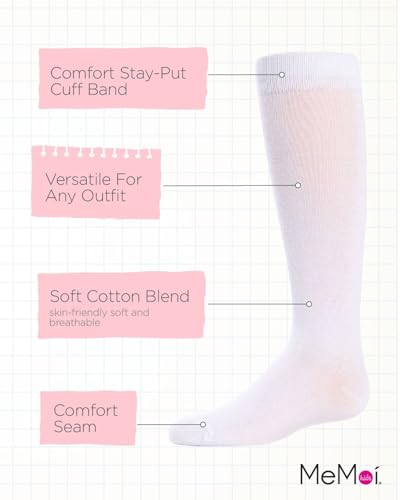 MeMoi Cotton Blend Knee High Girls Uniform Socks3