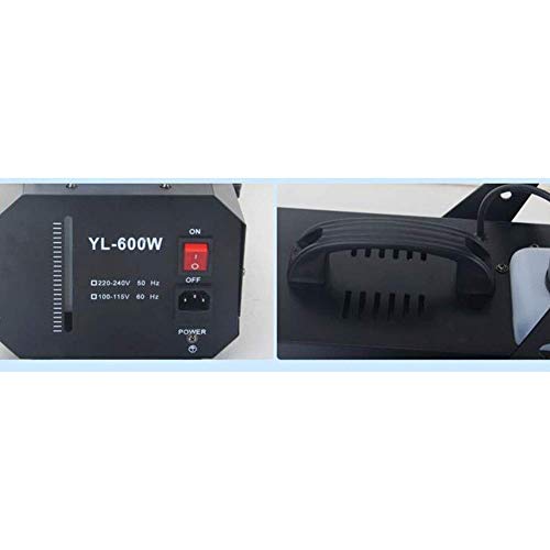 Máquina de nieve artificial de 600 W, efecto copos de nieve, para Halloween, Navidad, conciertos y fiestas, control remoto o cableado, tanque de 1 L miniatura 3