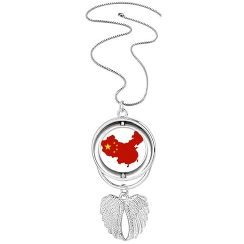 Collier drapeau de la Chine anti-ternissement, le bijou d'identité qui dure