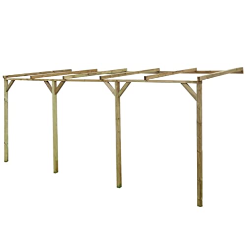 vidaXL Anlehn-Pergola B-Ware 2x5x2,2 m Massivholz Kiefer Imprägniert