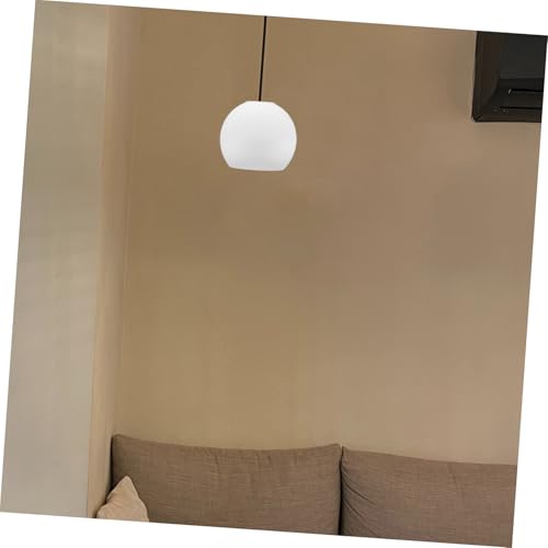 Frosted Glass Lamp Shades Double Opening Milk White Globe Lamp Shade Replacement 13.8cm Diameter 4.2cm Small Opening Decorative Ceiling Light Accessory for Home and Hotel - Image 6