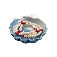 Keramik Schmucktablett Muschel-Design - Dekorative Aufbewahrung Für Ringe & Schmuck