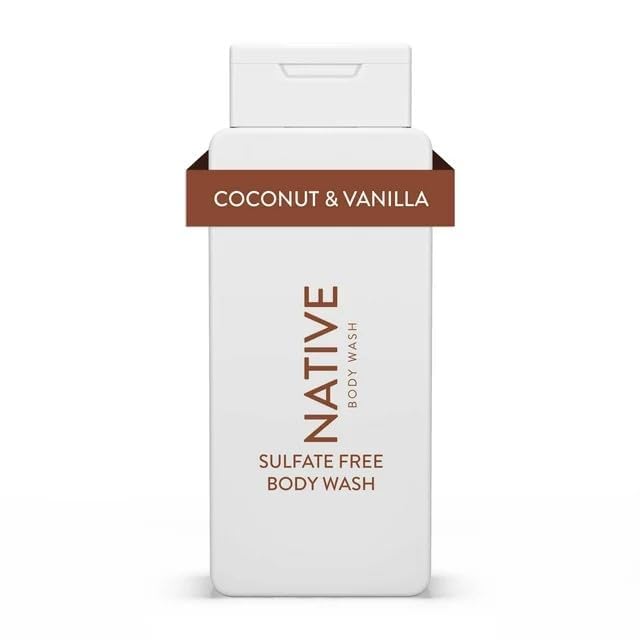 Native Natural Body Wash Coconut & Vanilla, SulfateFree