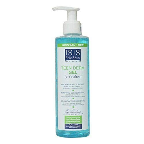 ISIS Pharma Teen Derm Gel Sensitive for Oily Skin 250ml. Sebum regulating Great Gift New Year