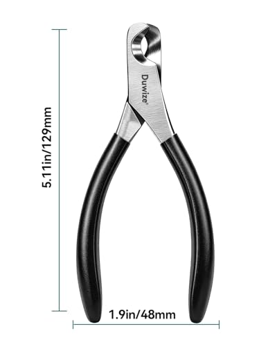 Image of Dog Nail Clippers - All-Steel Material, Large Opening, New Non-Slip Rubberized Handle, Built-in Spring, No Fur Pinch, Professional Pet Nail Trimmers for Small to Medium Dogs and Cats (Black)