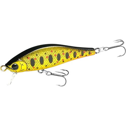 LUCKY CRAFT Pointer 50SS, Super Sinking, 871 BGR Amago, Trout Fishing Lure, Jerkbait, Silent, Freshwater Fishing Gear, River Fishing Accessories, Lake Fishing Tackle, Rainbow, Brown, Brook, Tiger