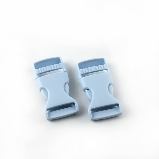 30 szt. klamra zwalniająca 10-38 mm kolorowy klips z haczykiem bezpieczeństwa obroża dla zwierząt domowych do plecaka na zewnątrz pasek akcesoria bagażowe - 38 mm, B20 jasnoniebieski