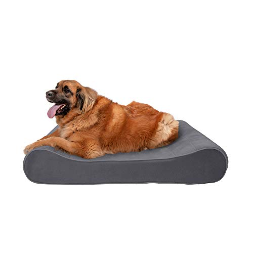 Furhaven Pet Dog Bed | Orthopedic Micro Velvet Ergonomic Luxe Lounger Cradle Mattress