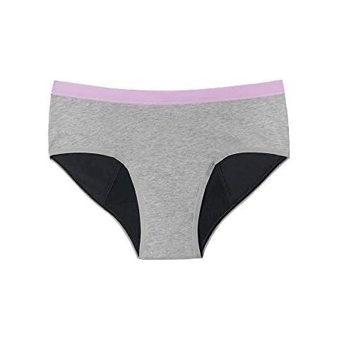 Thinx BTWN) Teen Period Underwear - Brief Panties Grey 13/14 - Super Absorbency Cover