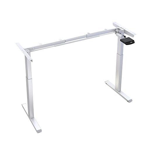 Master Massage Electric Height Adjustable Model E Table Frame With Single Motor Lift System & Single Beam Structure Design White (frame Only)