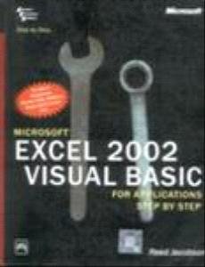 Buy Microsoft Excel 2002 Visual Basic For Applications Step By Step ...