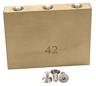 Made of full solid brass, added mass and sustain compatible with Floyd Rose Tremolo Replacement Part compatible with Floyd Rose Double-Locking Tremolo Systems Height: 42mm/1.65inch, width: 50mm/1.96 inch, thickness: 8mm/0.31inch. Mounting screw holes...