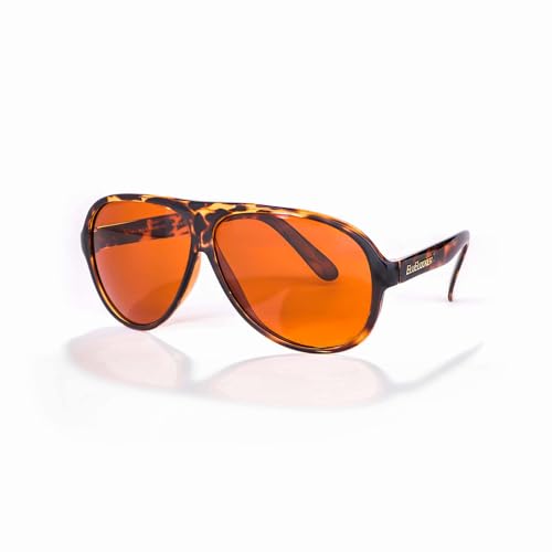 BluBlocker Demi-Tortoise Original Aviator Sunglasses with Scratch Resistant Lens | Blocks 100% of Blue Light and UVA & UVB Rays | Retro | Gender Neutral - for Men Women & Everyone | 2725K |