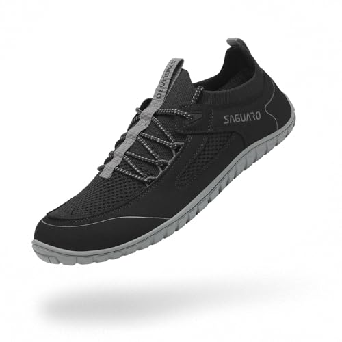 SAGUARO Flex II - Unisex BarfußSchuhe mit Breite Zehenbox & Zero-Drop Sohle, Gr.36-48