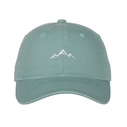 Image of Outdoor Cap Mountain Embroidered Dad Hat Adjustable Soft Cotton Polo Style Unstructured Baseball Cap for Men & Women
