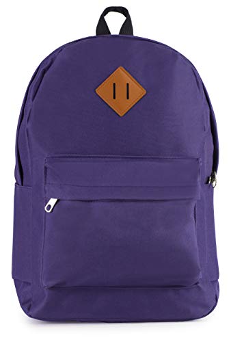 Big Handbag Shop - Mochila de viaje unisex de tela ligera con varios bolsillos, color Morado, talla Talla única