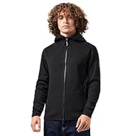 Acrylic Blend Hooded Zip Men
