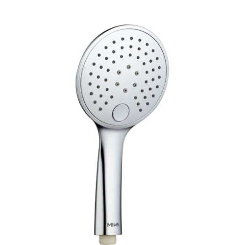 Image of Mila Aquapulse 3-Function Hand Shower | Rain, Massage, Mixed Spray Modes | Chrome Finish |Modern Design | Includes Hose (1.5m), Bracket & Installation Kit