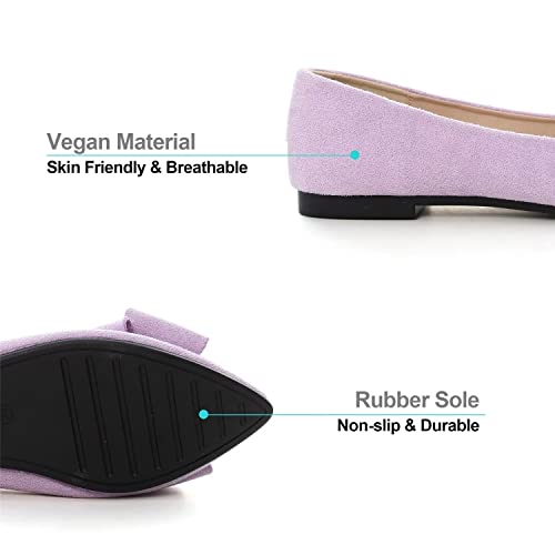 Hee grand Flat Shoes for Women Crystals Bowknot Pointed Toe Ballet Flats Comfortable Office Shoes Fashion Dress Shoes4