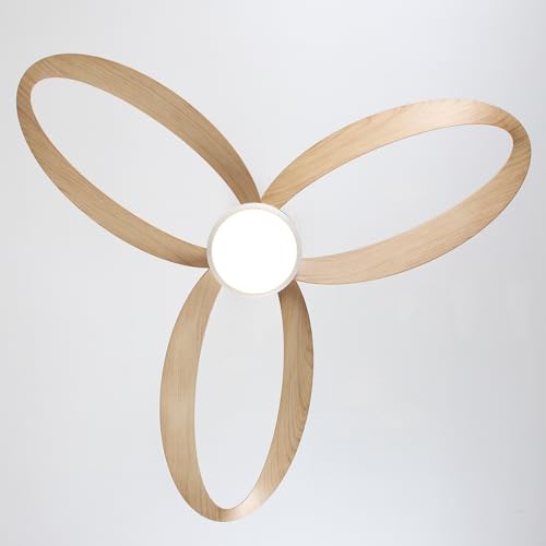 Parrot Uncle 106cm Ceiling Fan with LED Light, 6 Speed Reversible 31W DC, 3000/4000/5000k Dimmable LED, Remote Control,Timer,Modern Quiet Ceiling Fan for Bedroom Living Room,ABS Woodgrain - Image 4