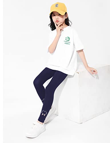 Kiench Girls' Leggings Cotton Toddler Full Length Pants Pack of 33