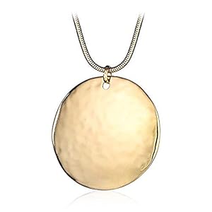 Large Pendant Necklace Silver Gold Chunky Chain Costume Bohemian Necklaces for Women with Gifts Box