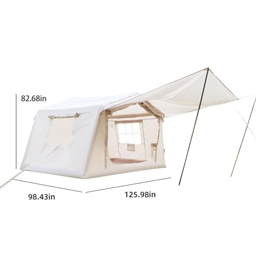 Carpa inflable para 4-8 personas con bomba de mano miniatura 2