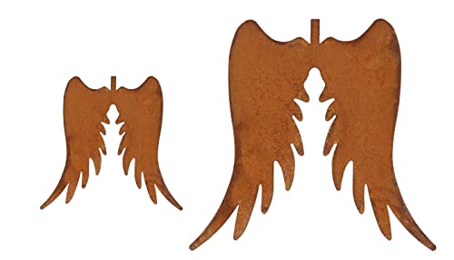 Bornhöft Engelflügel 2er Set Engel Flügel aus Edelrost Metall Rost...
