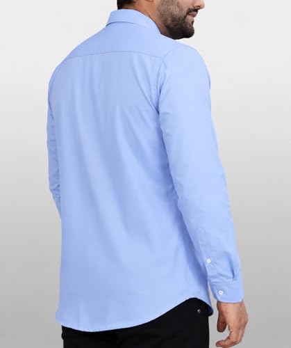 Image of CB-COLEBROOK Men's Casual, Regular Fit, Solid Colour, Lightweight, Button Down, Casual Wear, Shirt with Pocket. Suitable for Office & Casual Use